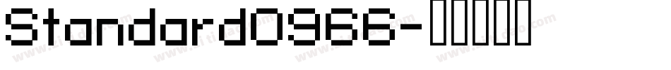 Standard0966字体转换