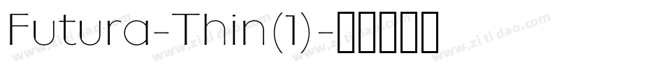 Futura-Thin(1)字体转换
