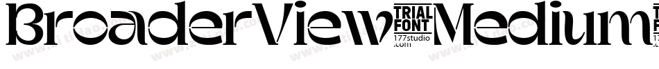 BroaderView-Medium字体转换