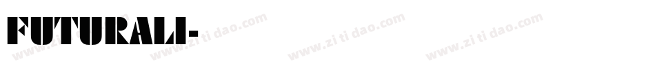 FUTURALI字体转换