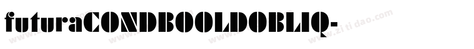 futuraCONDBOOLDOBLIQ字体转换