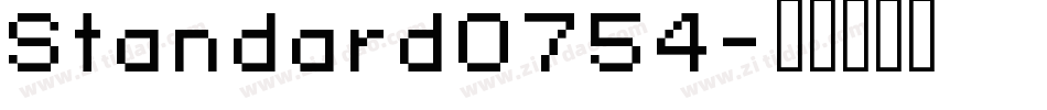 Standard0754字体转换