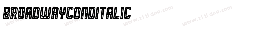 BroadwayCondItalic字体转换