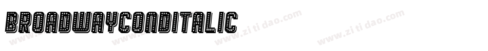 BroadwayCondItalic字体转换