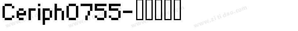 Ceriph0755字体转换