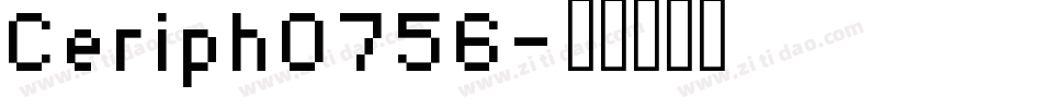 Ceriph0756字体转换