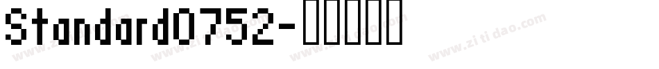 Standard0752字体转换