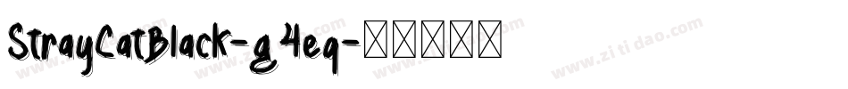 StrayCatBlack-g4eq字体转换