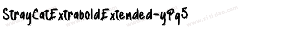 StrayCatExtraboldExtended-yPq5字体转换
