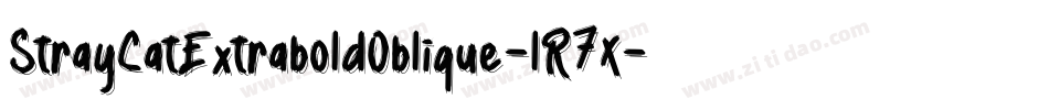 StrayCatExtraboldOblique-lR7X字体转换