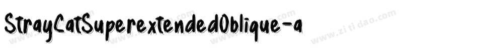 StrayCatSuperextendedOblique-adOa字体转换