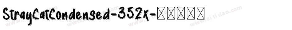 StrayCatCondensed-352X字体转换