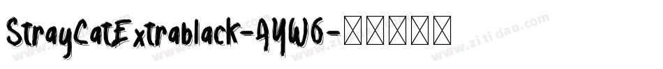 StrayCatExtrablack-AYW6字体转换