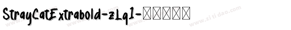StrayCatExtrabold-zLq1字体转换