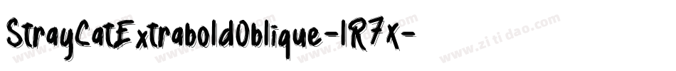 StrayCatExtraboldOblique-lR7X字体转换