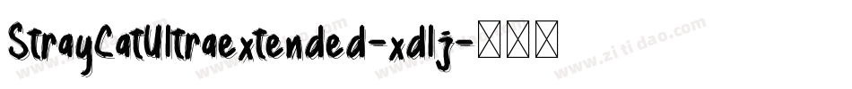 StrayCatUltraextended-xdlj字体转换