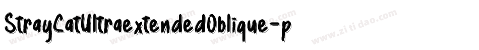 StrayCatUltraextendedOblique-prOy字体转换