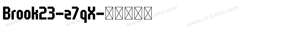 Brook23-z7qX字体转换