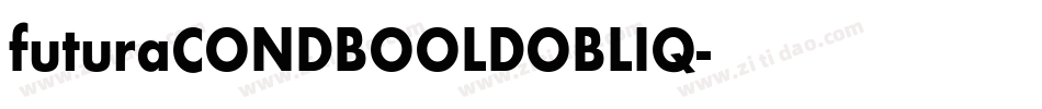 futuraCONDBOOLDOBLIQ字体转换
