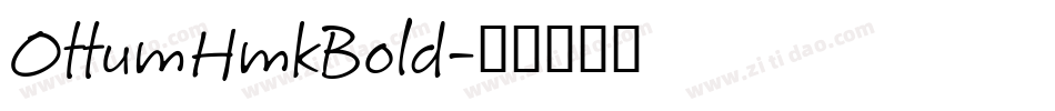 OttumHmkBold字体转换