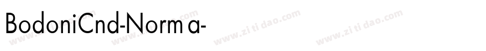 BodoniCnd-Norma字体转换