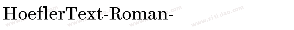 HoeflerText-Roman字体转换