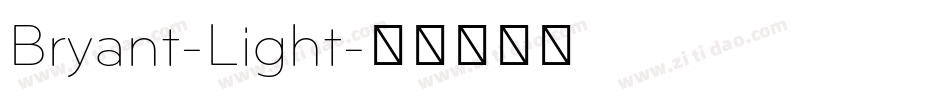 Bryant-Light字体转换