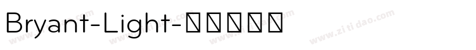 Bryant-Light字体转换