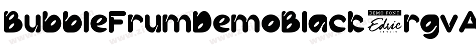 BubbleFrumDemoBlack-rgvAB字体转换 BubbleFrumDemoBlack-rgvAB字体转换
