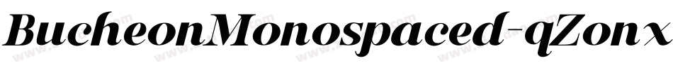 BucheonMonospaced-qZonx字体转换