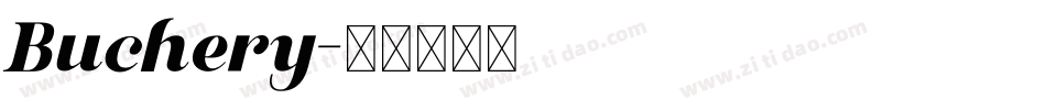 Buchery字体转换