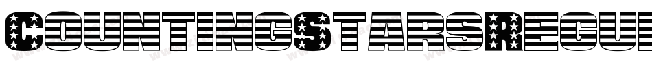 CountingStarsRegular-Lqdg字体转换