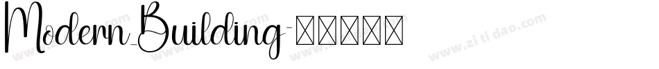 Modern_Building字体转换