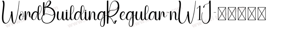 WordBuildingRegular-nW1J字体转换
