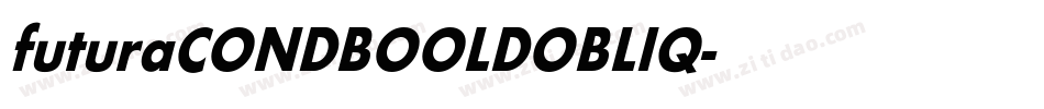 futuraCONDBOOLDOBLIQ字体转换