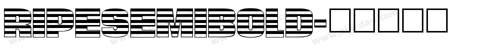 ripesemibold字体转换