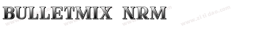 Bulletmix2-nrM字体转换