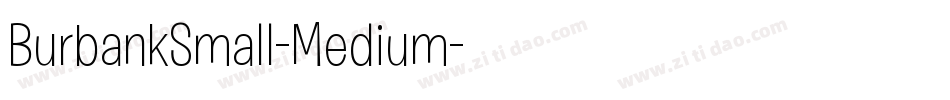 BurbankSmall-Medium字体转换