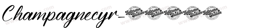 Champagnecyr字体转换