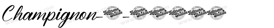Champignon-1字体转换