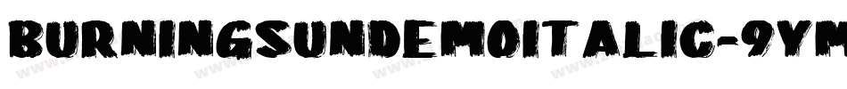 BurningSunDemoItalic-9YMr7字体转换