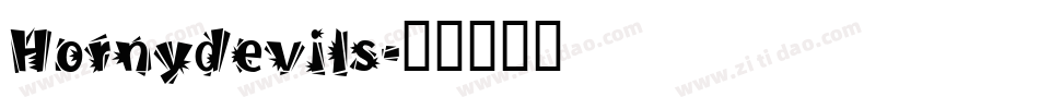 Hornydevils字体转换