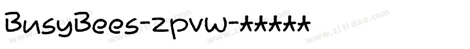 BusyBees-zpvw字体转换