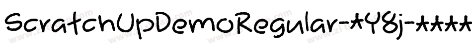 ScratchUpDemoRegular-5Y8j字体转换