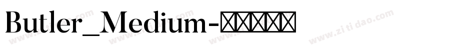 Butler_Medium字体转换