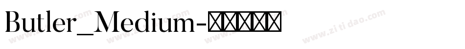 Butler_Medium字体转换