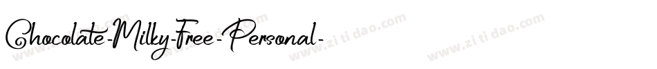 Chocolate-Milky-Free-Personal-2字体转换