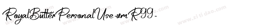 RoyalButterPersonalUse-vmR99字体转换
