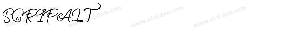 SCRIPALT字体转换