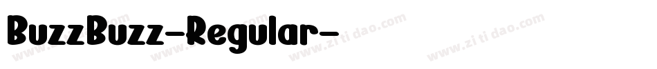 BuzzBuzz-Regular字体转换